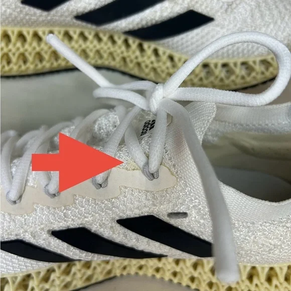 Adidas 4D Run 1.0 White/Black Men’s 7.5 — 3D‑printed lattice midsole RARE - Picture 9 of 9